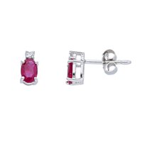 Orecchini Babila Milano Donna Colore in Oro bianco Rubino 0.99 Ct 121806 - 121806